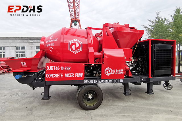 Concrete Mixer With Pump