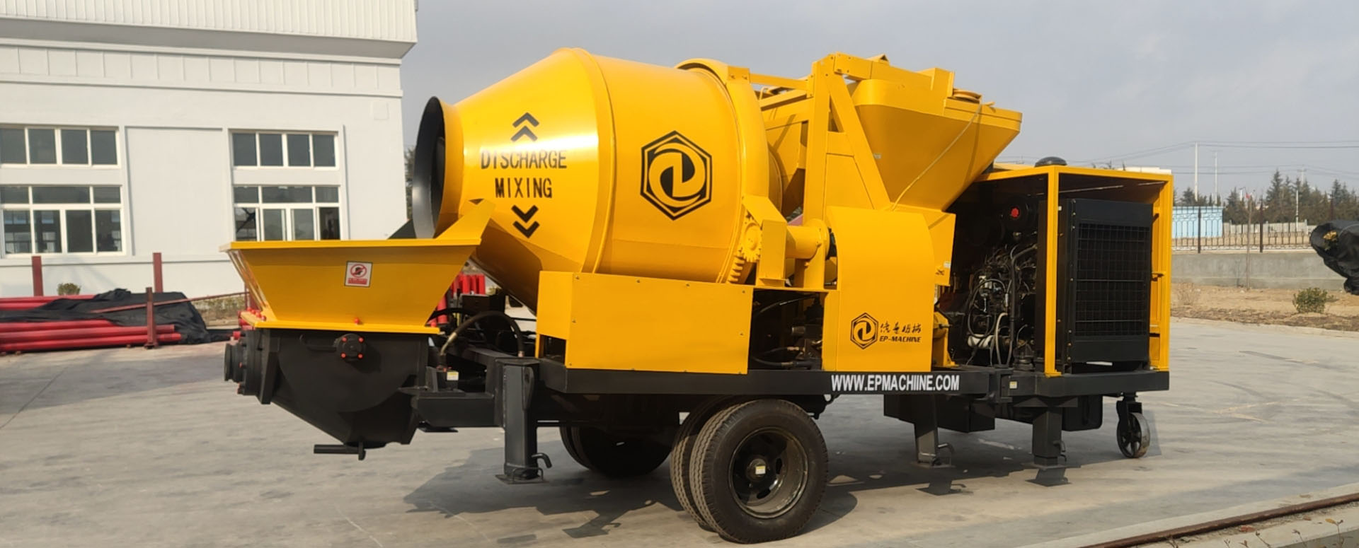 Diesel-engine Concrete Mixer with Pump