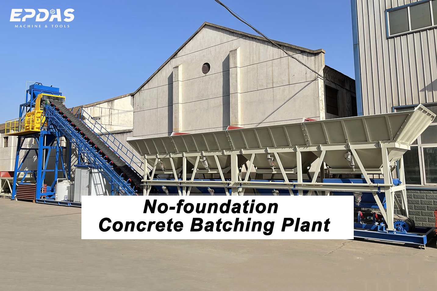 Foundation Free Concrete Batching Plant