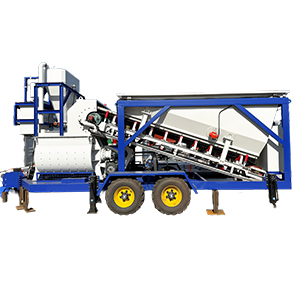 Integrated Mobile Concrete Batching Plant