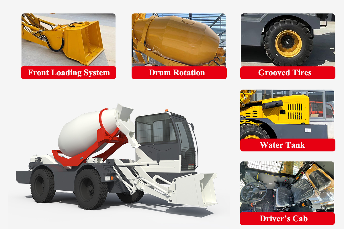 Self-loading Concrete Mixer