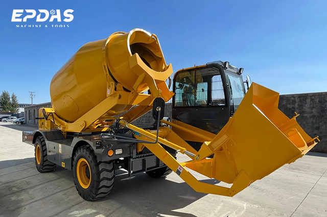 Self-Loading Concrete Mixer