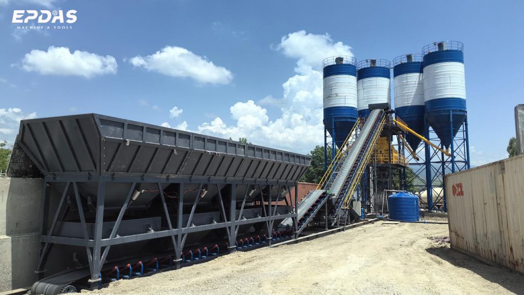 foundation free concrete batching plant