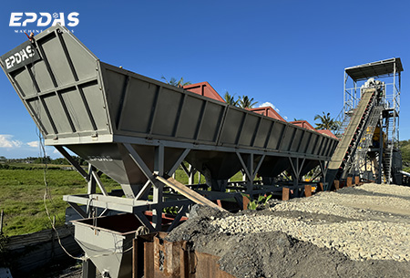 foundation free concrete batching plant