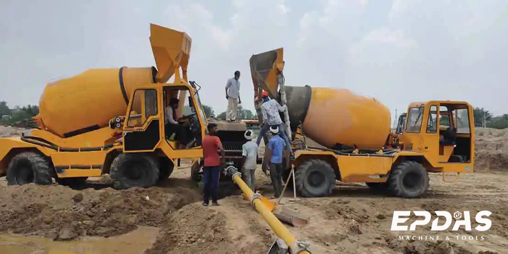 self loading concrete mixer truck